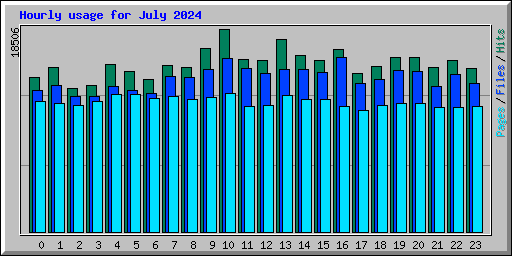 Hourly usage for July 2024
