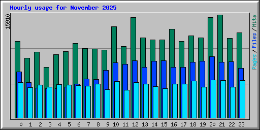 Hourly usage for November 2025