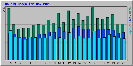 Hourly usage for May 2026